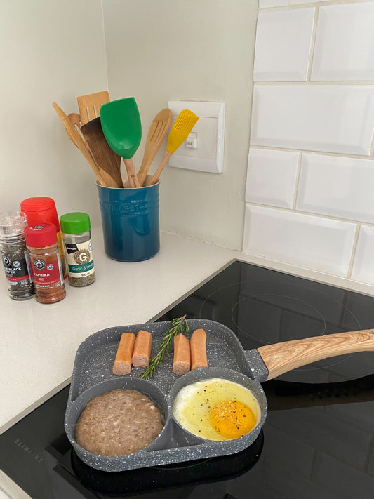 3 in 1 non stick aluminum frying pan.