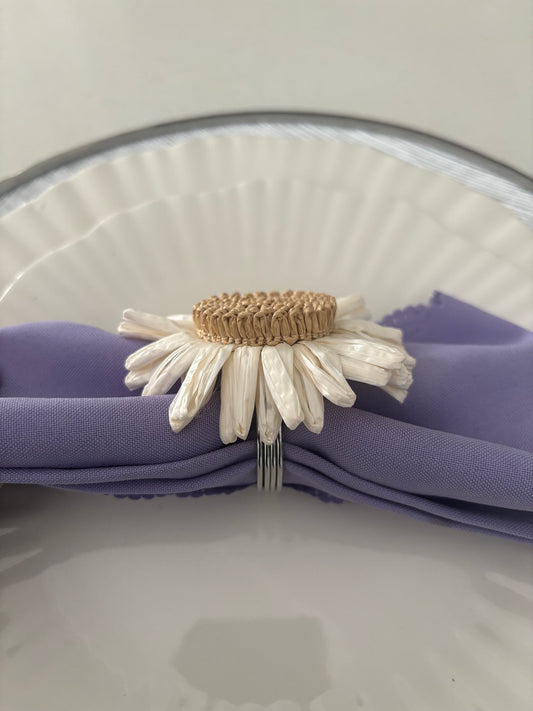 Flower napkin ring