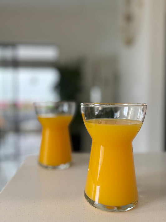 Sunrise sipper glasses