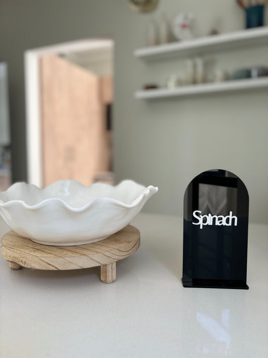 Name tags food description