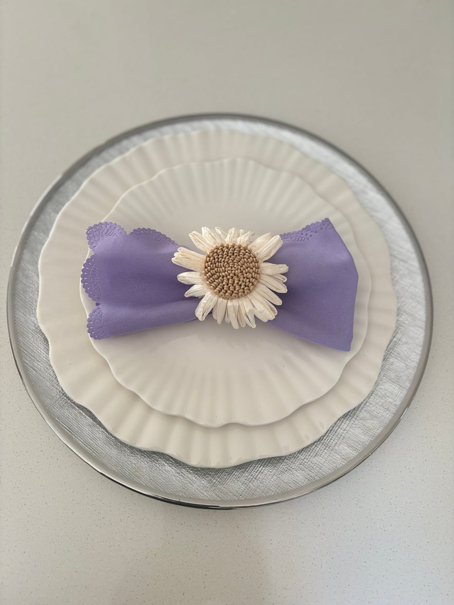 Flower napkin ring