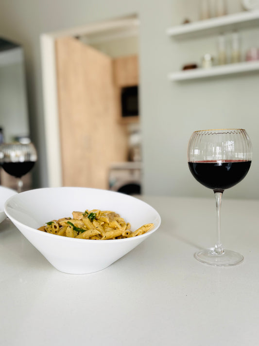 Modern slanted bowls