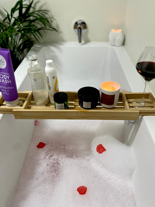 Expandable bath caddy