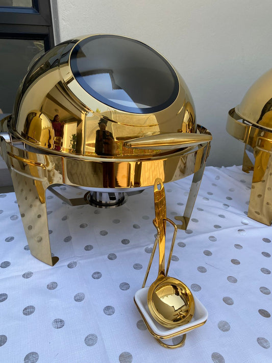 9Litre gold window chafing dish
