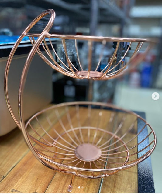 Rose Gold Fruit Basket