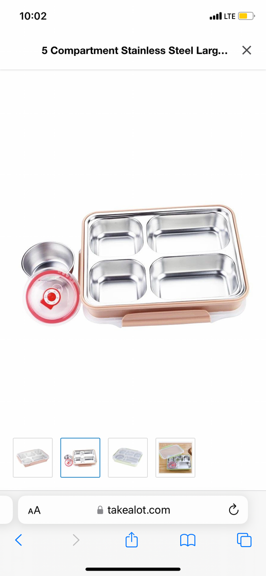 Large Lunch Box Container with compartments