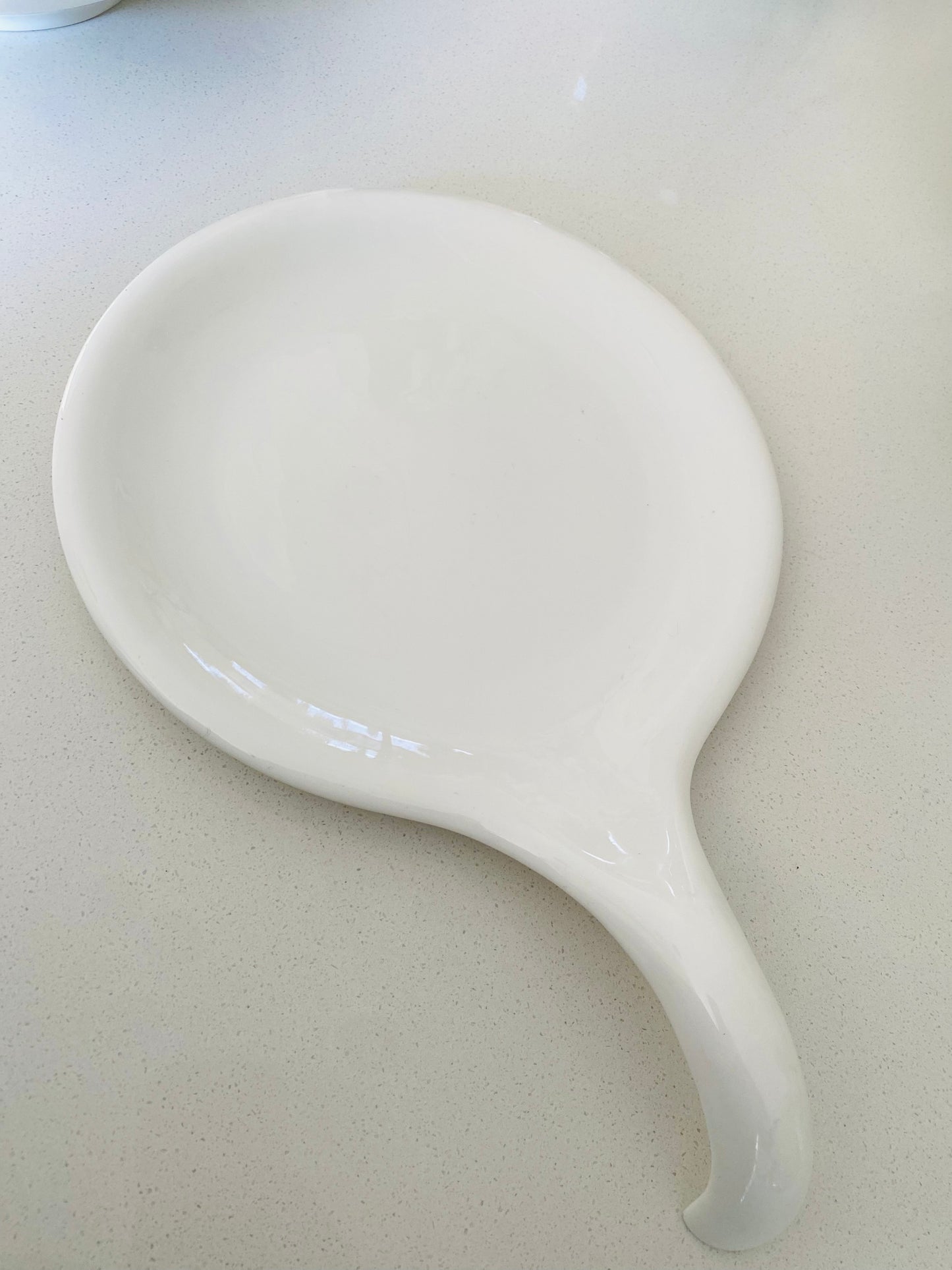 Slanted ceramic serving set