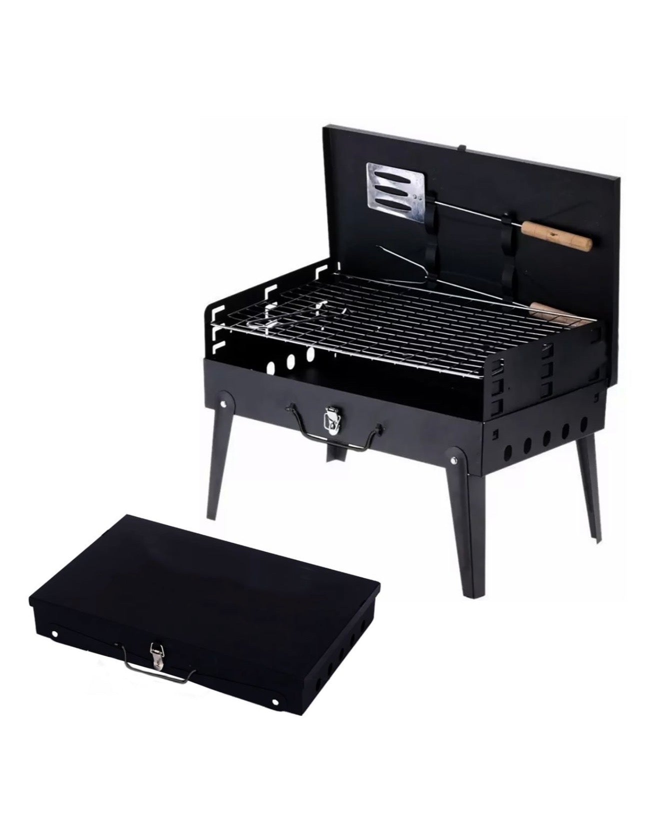 Foldable braai stand incl utensils