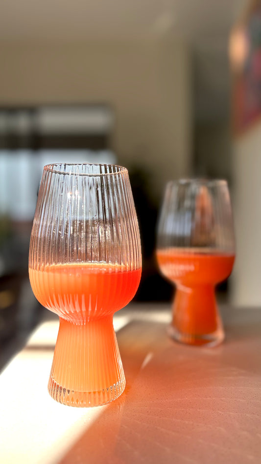 Modern Ribbed Goblet