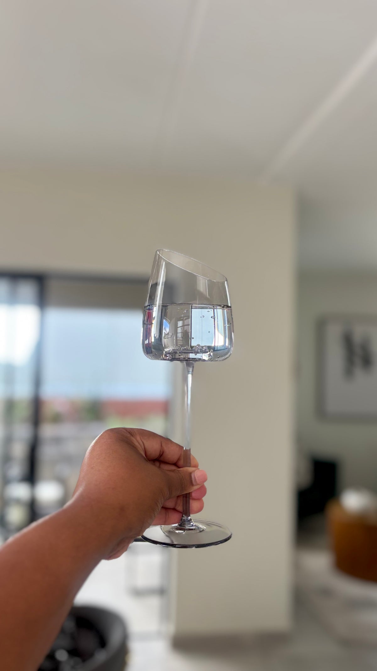 ÉLAN Slanted Wine Glasses