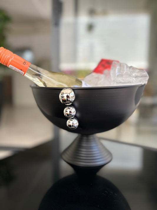Black luxe wine cooler