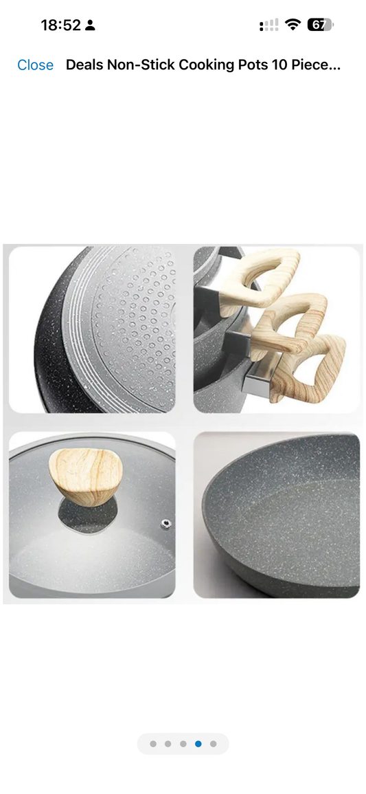 NN nonstick 10 piece pots