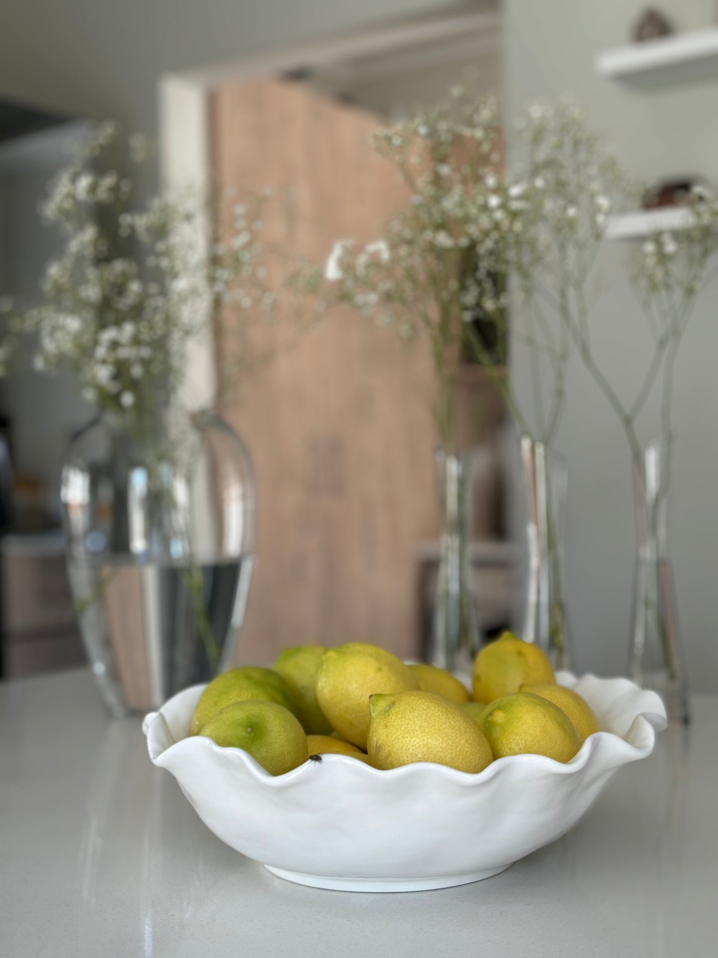 Wavy bowl white