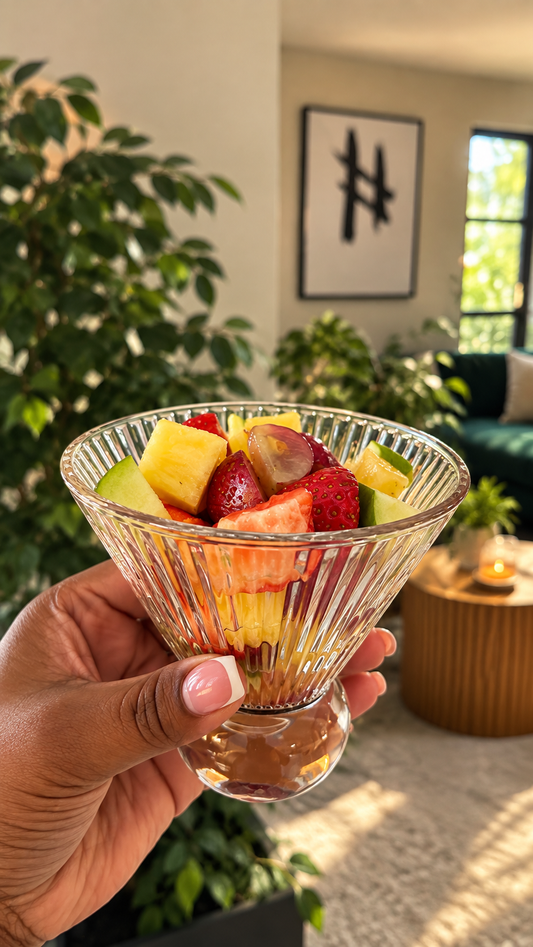 Fluted dessert bowls