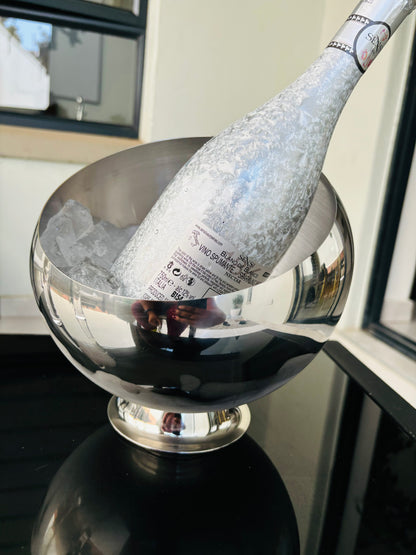 Zinny slanted ice bucket - Silver