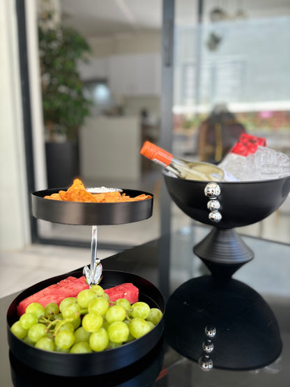 Black luxe wine cooler
