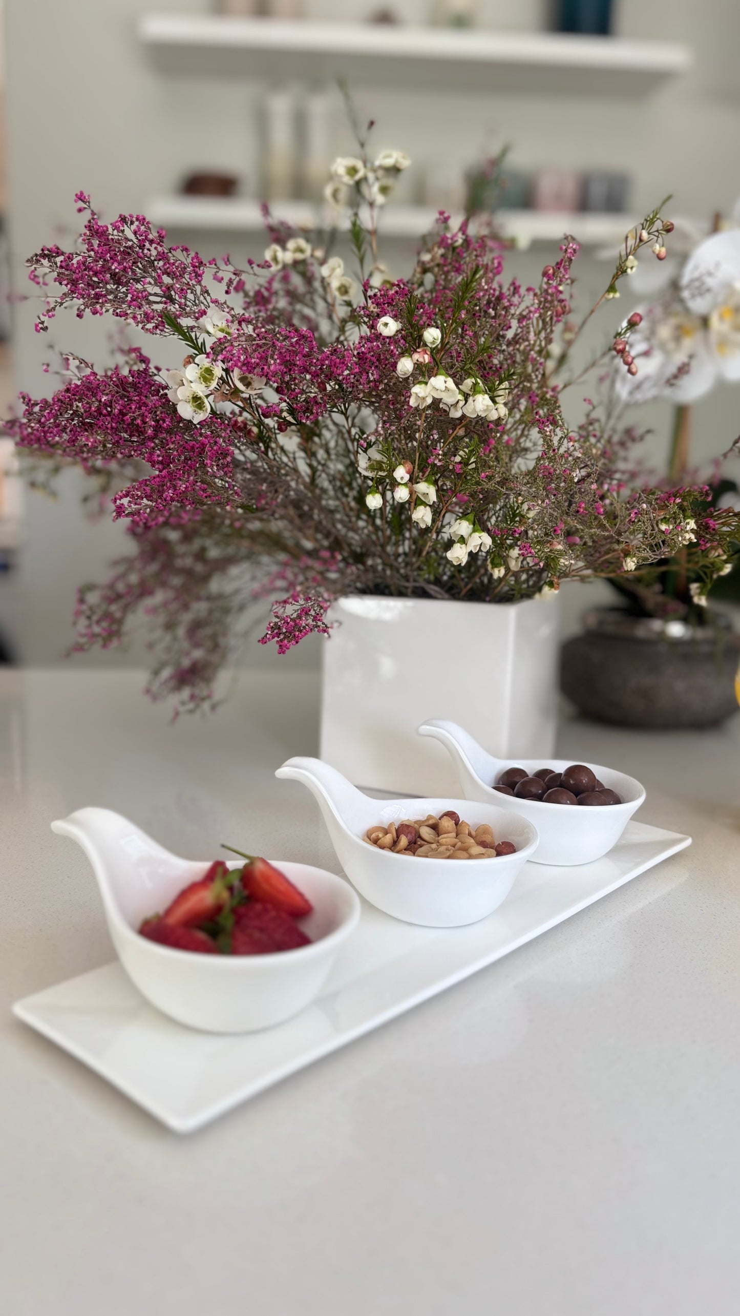 Trio snack bowls set
