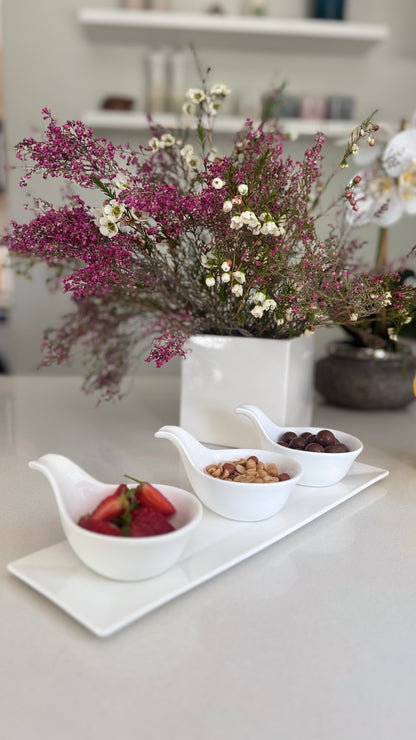 Trio snack bowls set
