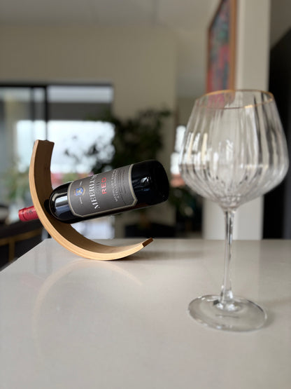 Floating Curve Wine Rack