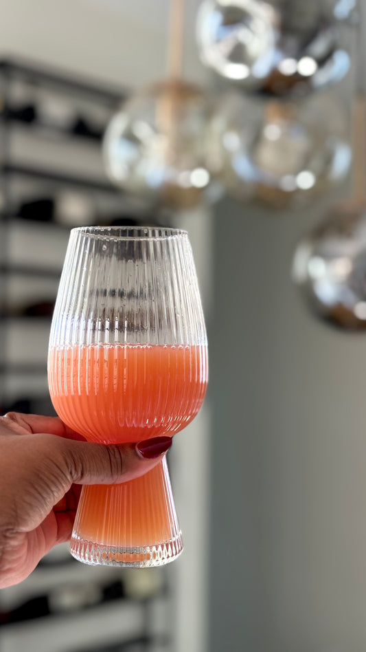 Modern Ribbed Goblet
