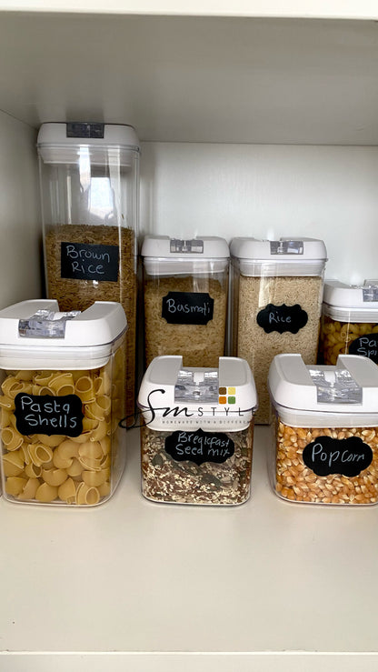 7 airtight pantry food storage container set