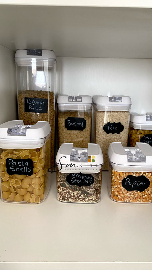 7 airtight pantry food storage container set