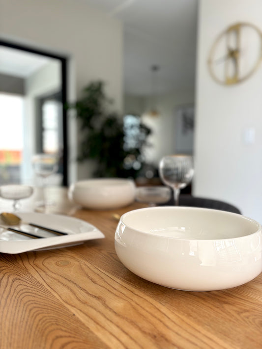 Nori White serving set