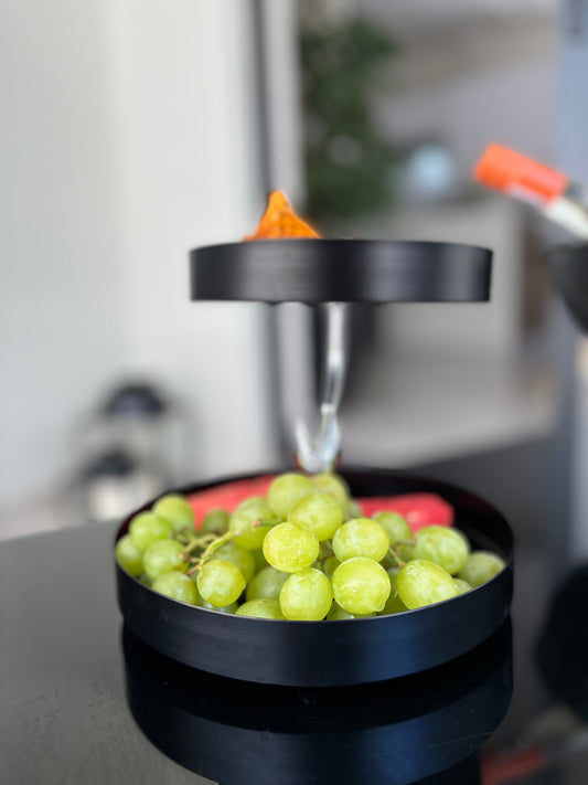 Black Luxe 2 tier stand