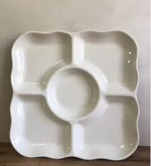 Ceramic 5 divider platter
