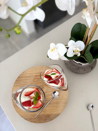 Clear lux dessert bowls