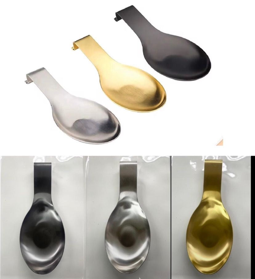 Metal spoon rest