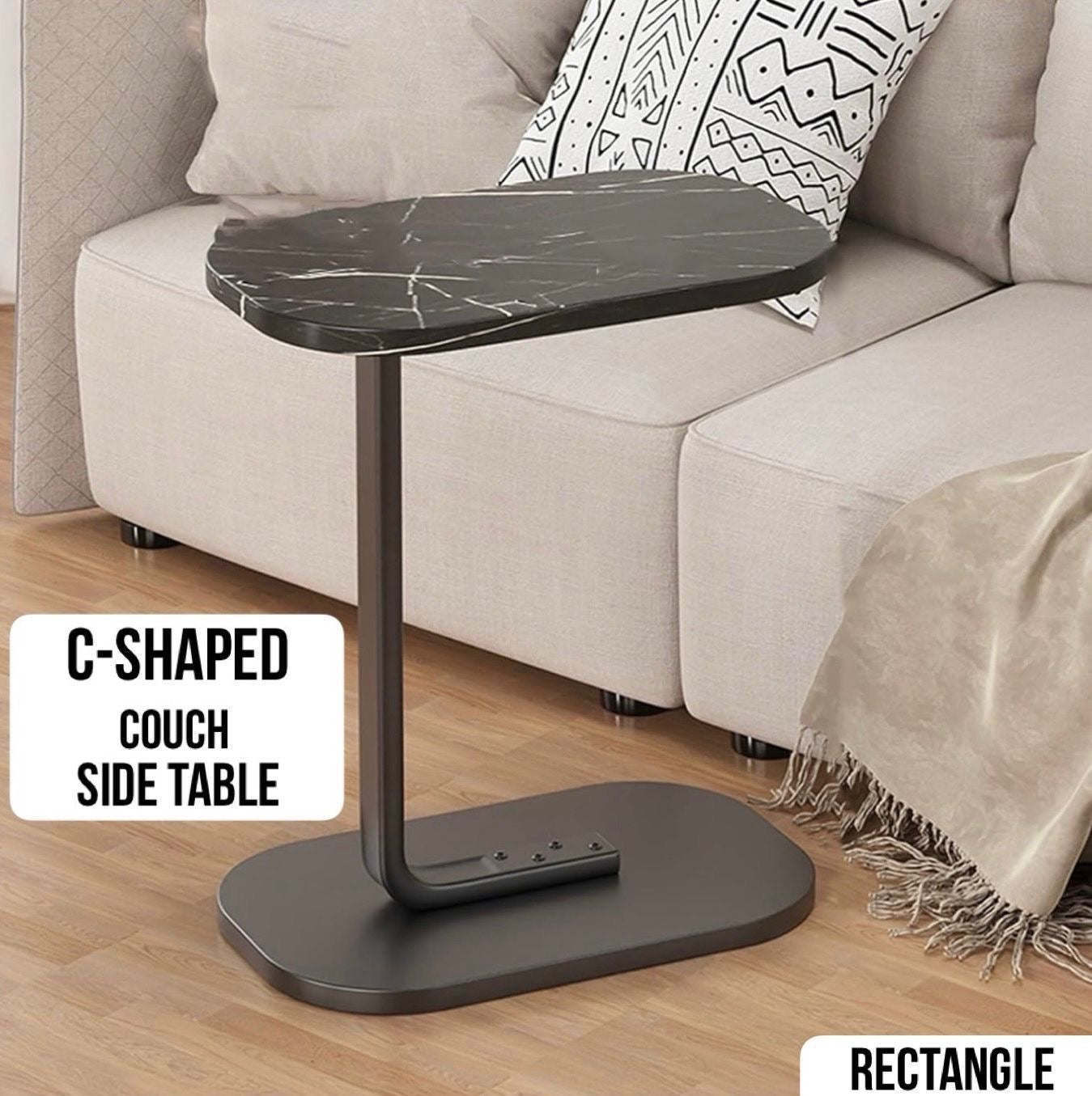 C shape side table