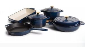8 piece cast iron pots