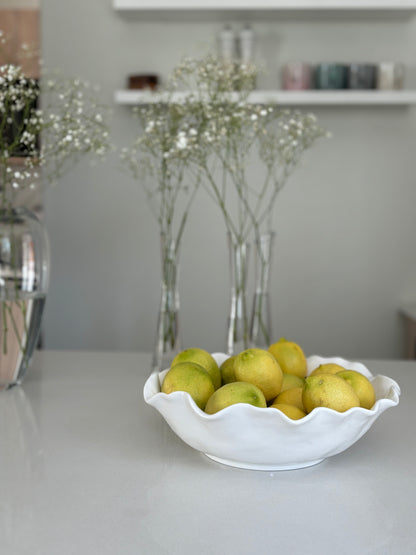 Wavy bowl white