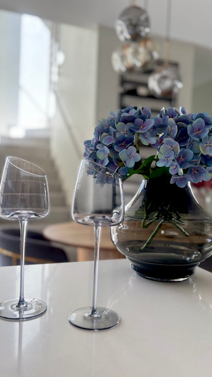 ÉLAN Slanted Wine Glasses