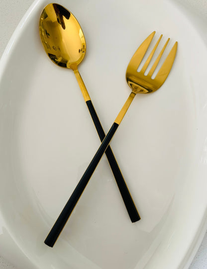 SM salad serving spoons