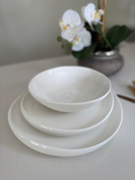 Minimalist White Dinner Set