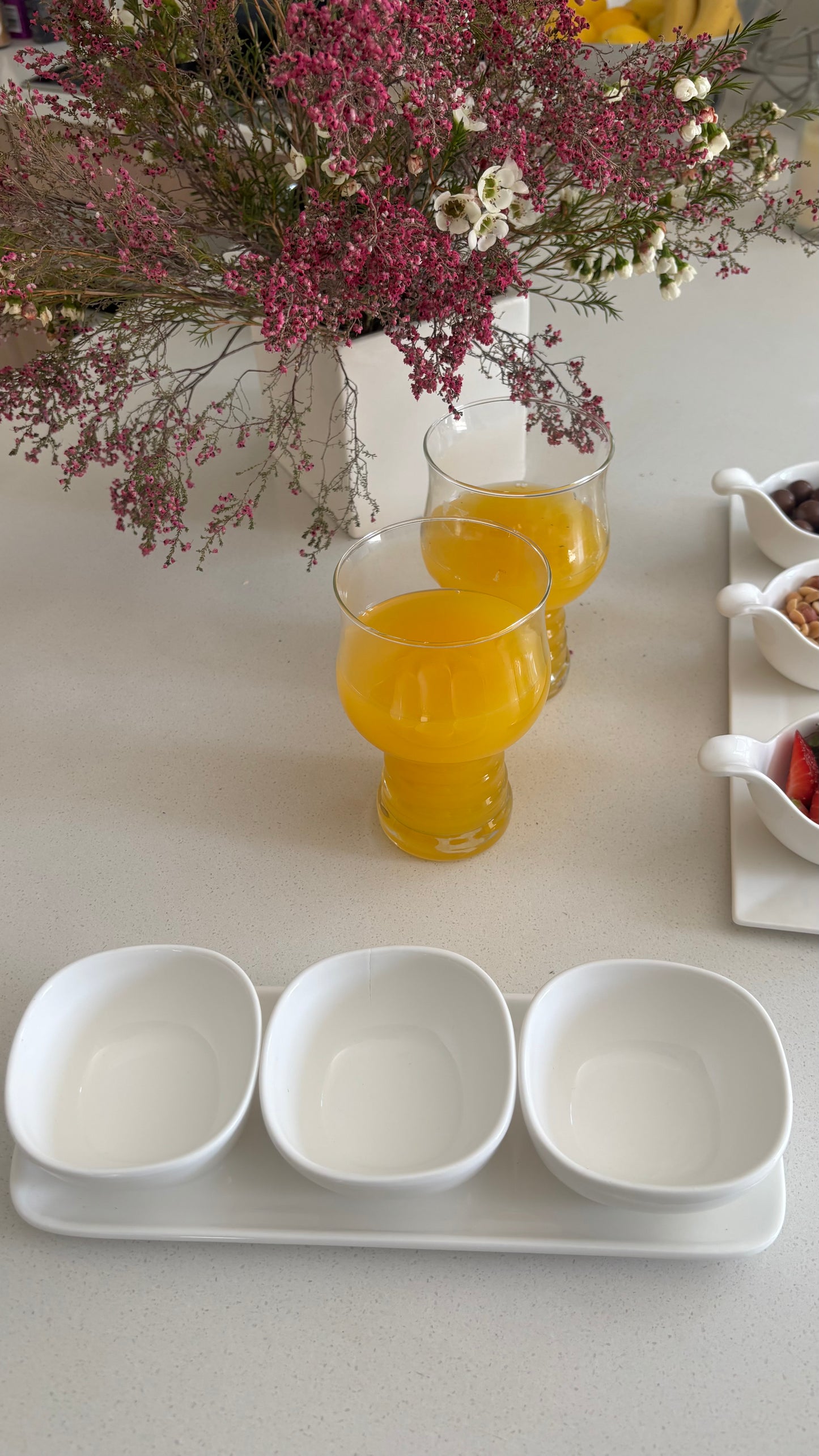 Trio snack bowls set