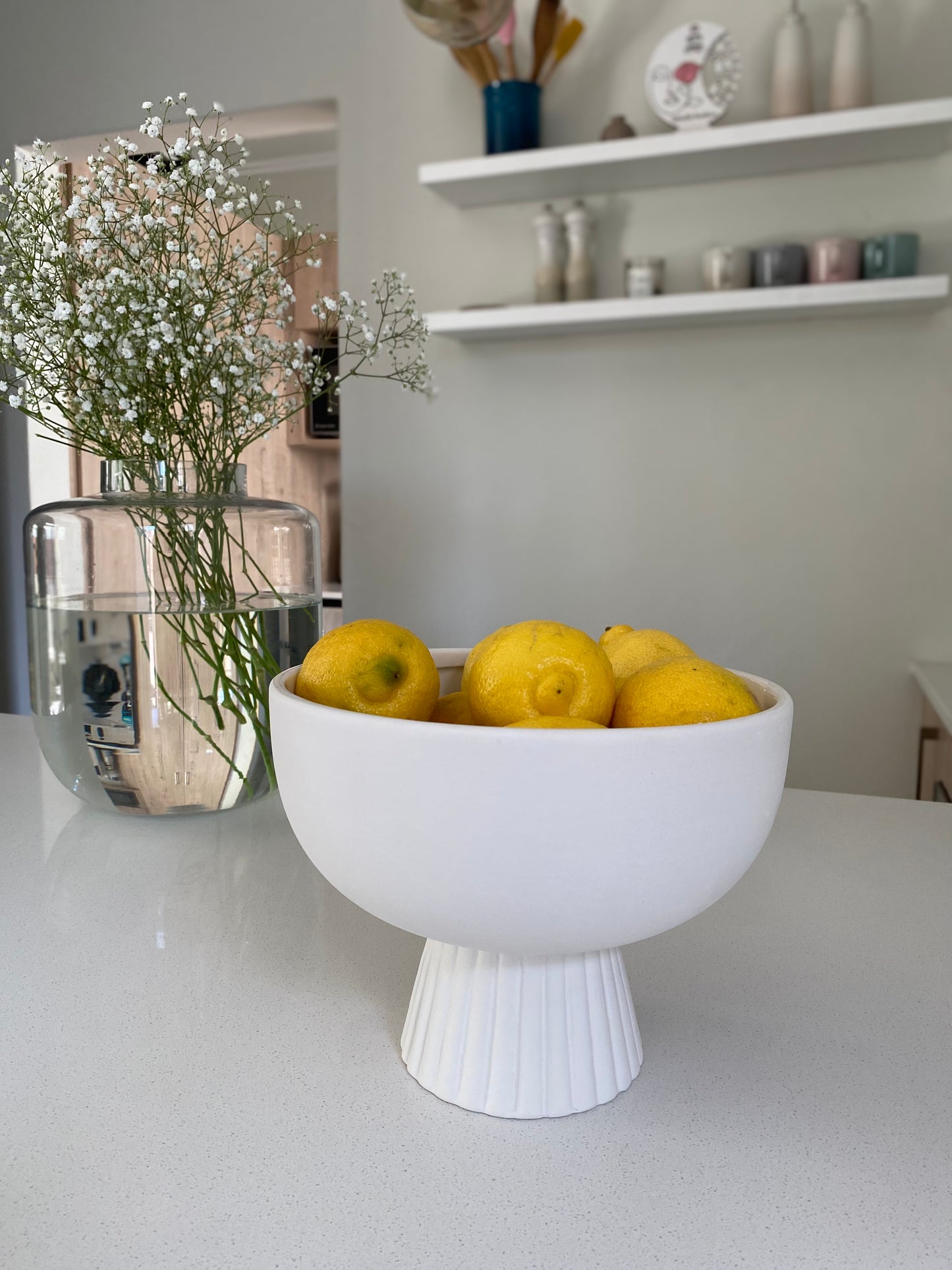 SM White ceramic deep bowl