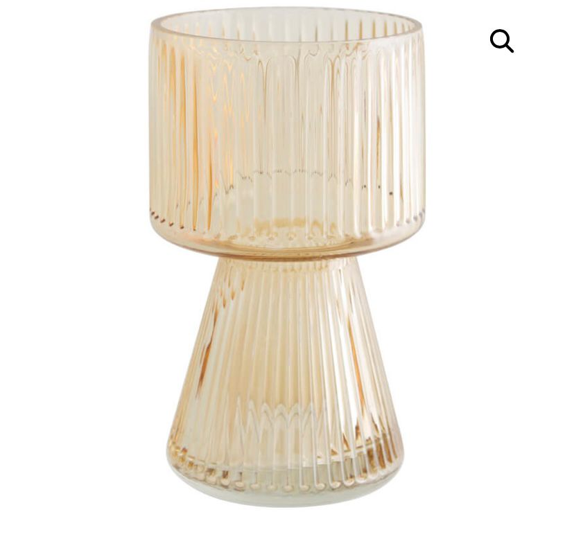 Clear gold vase