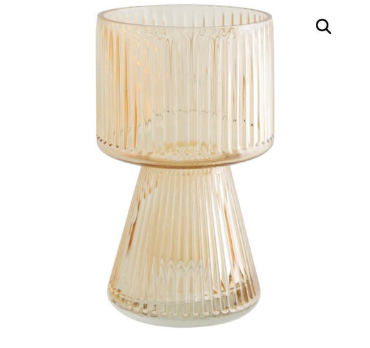 Clear gold vase
