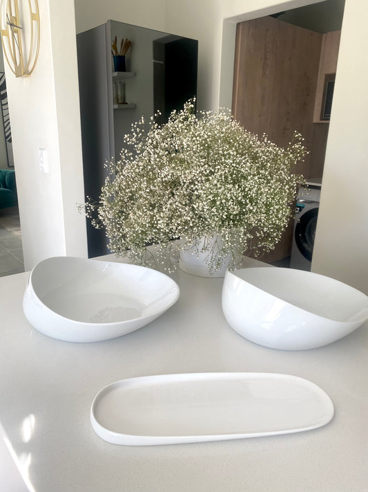 Stylish  large salad bowls set