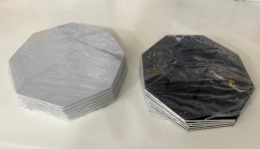 6 x marble pattern coasters